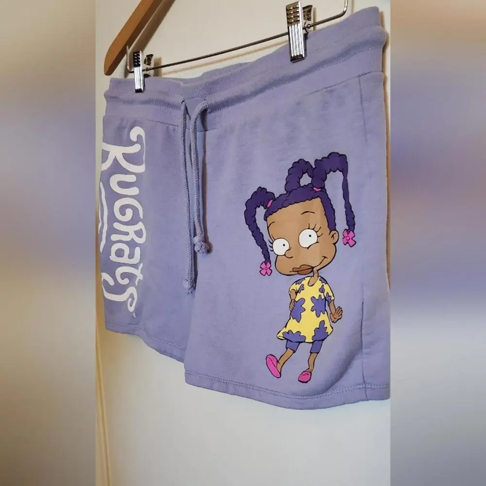 Nickelodeon Rugrats Purple Juniors Shorts - Picture 2 of 4